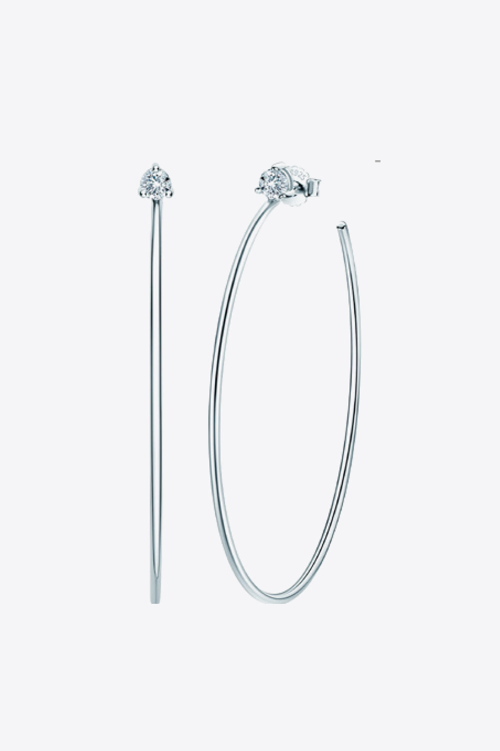 Adored Moissanite Hoop Earrings