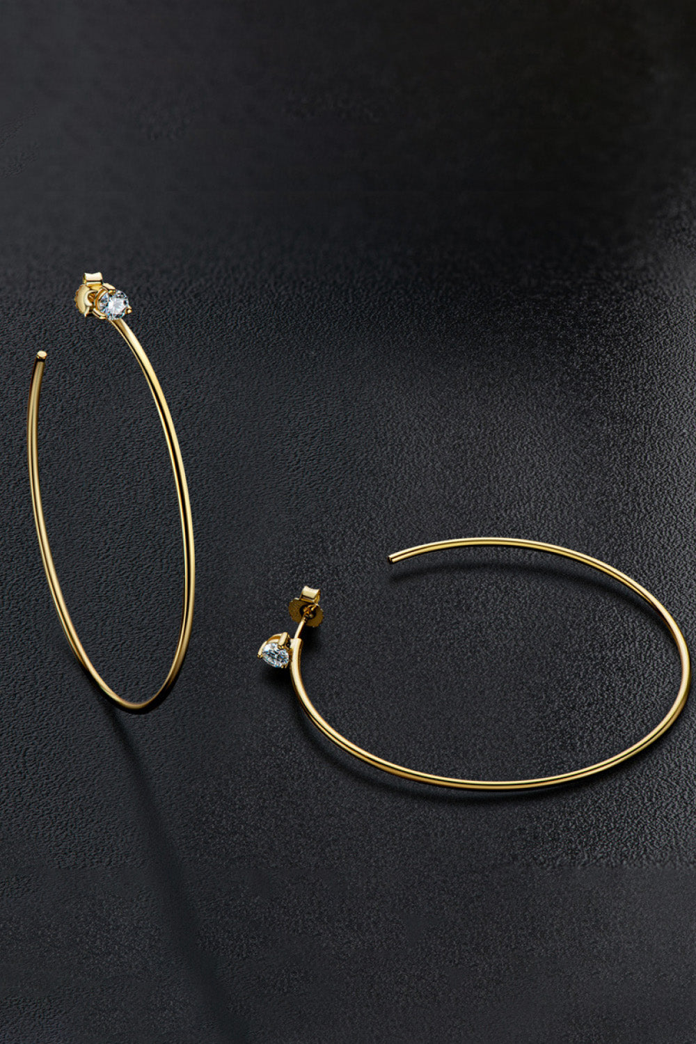 Adored Moissanite Hoop Earrings