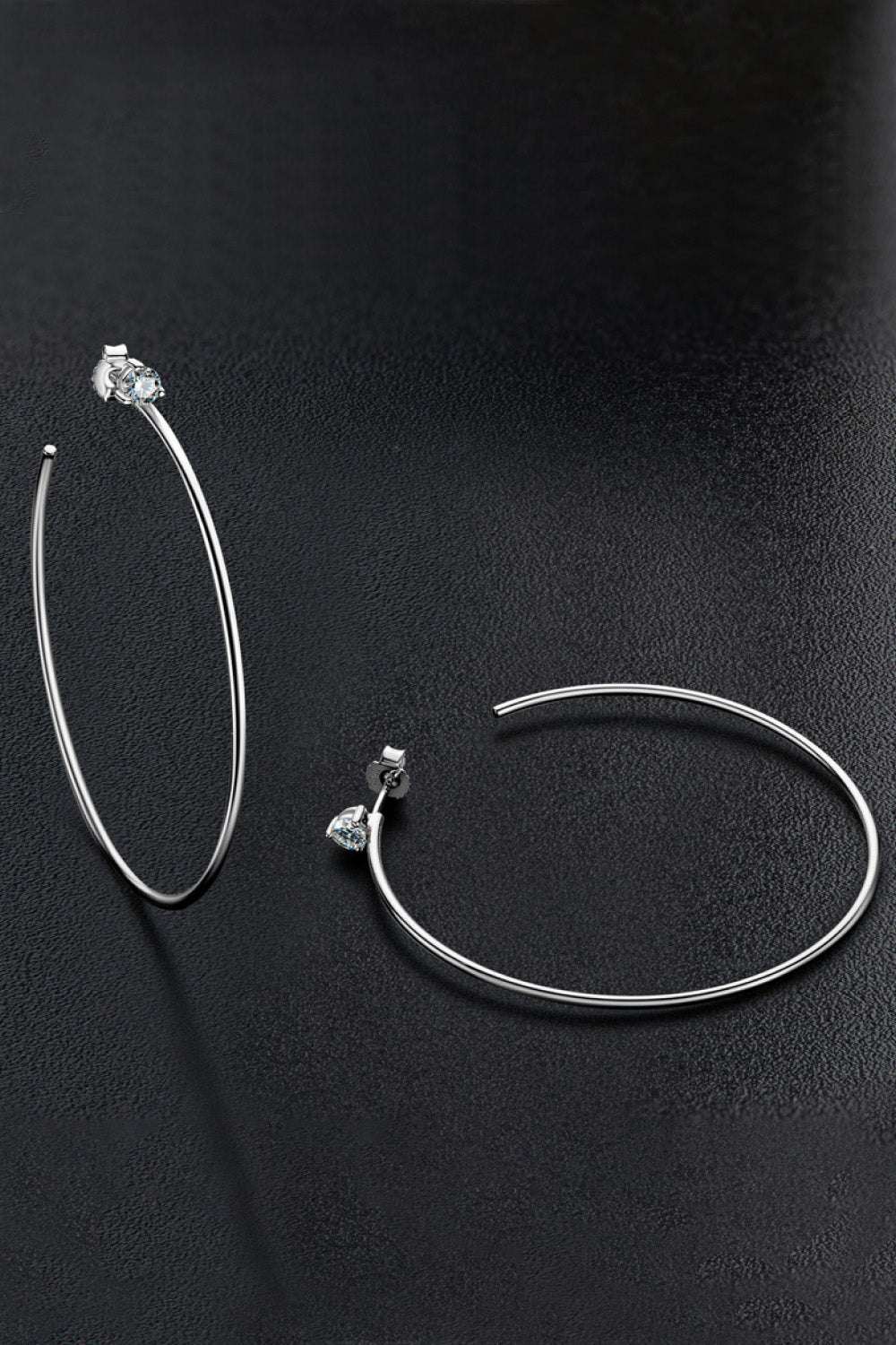 Adored Moissanite Hoop Earrings